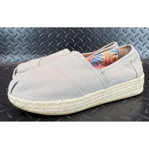 Bobs From Skechers Womens Memory Foam Slip On Espadrille Shoe Size 8